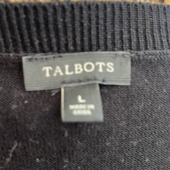 NWOT Talbots polka dotted cardigan size L - Picture 6 of 6